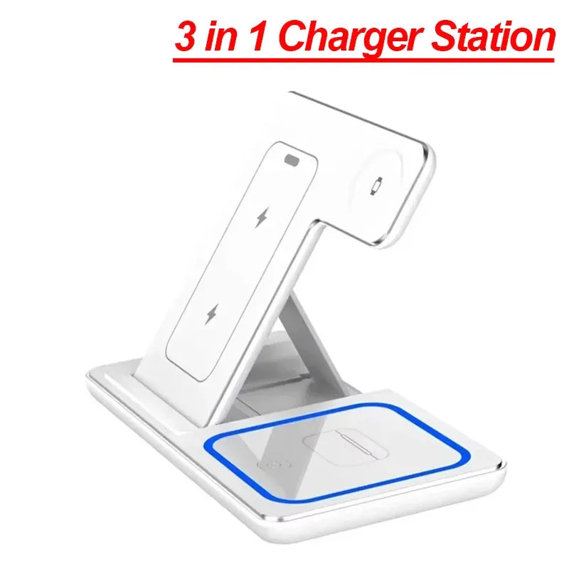 Foldable 3 in 1 Fast Charger Stand Dock