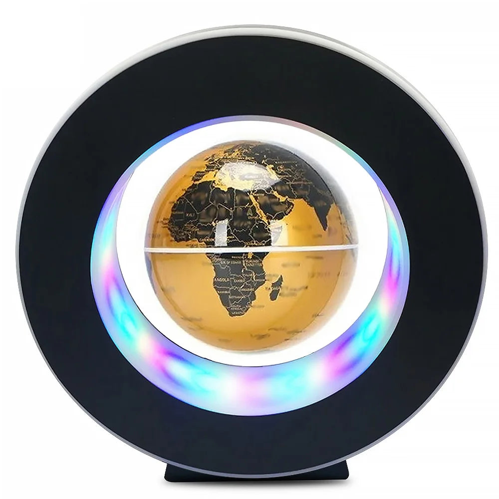 Ornament LED Lamp - Floating/Levitating World Map Rotating