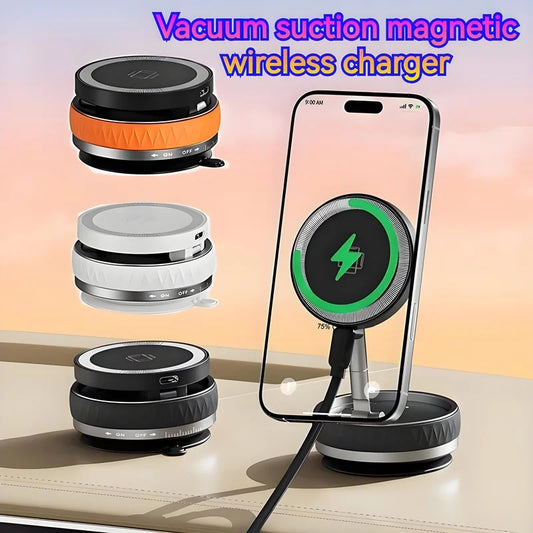 Vacuum Car Magnetic Wireless Charger Foldable 360°