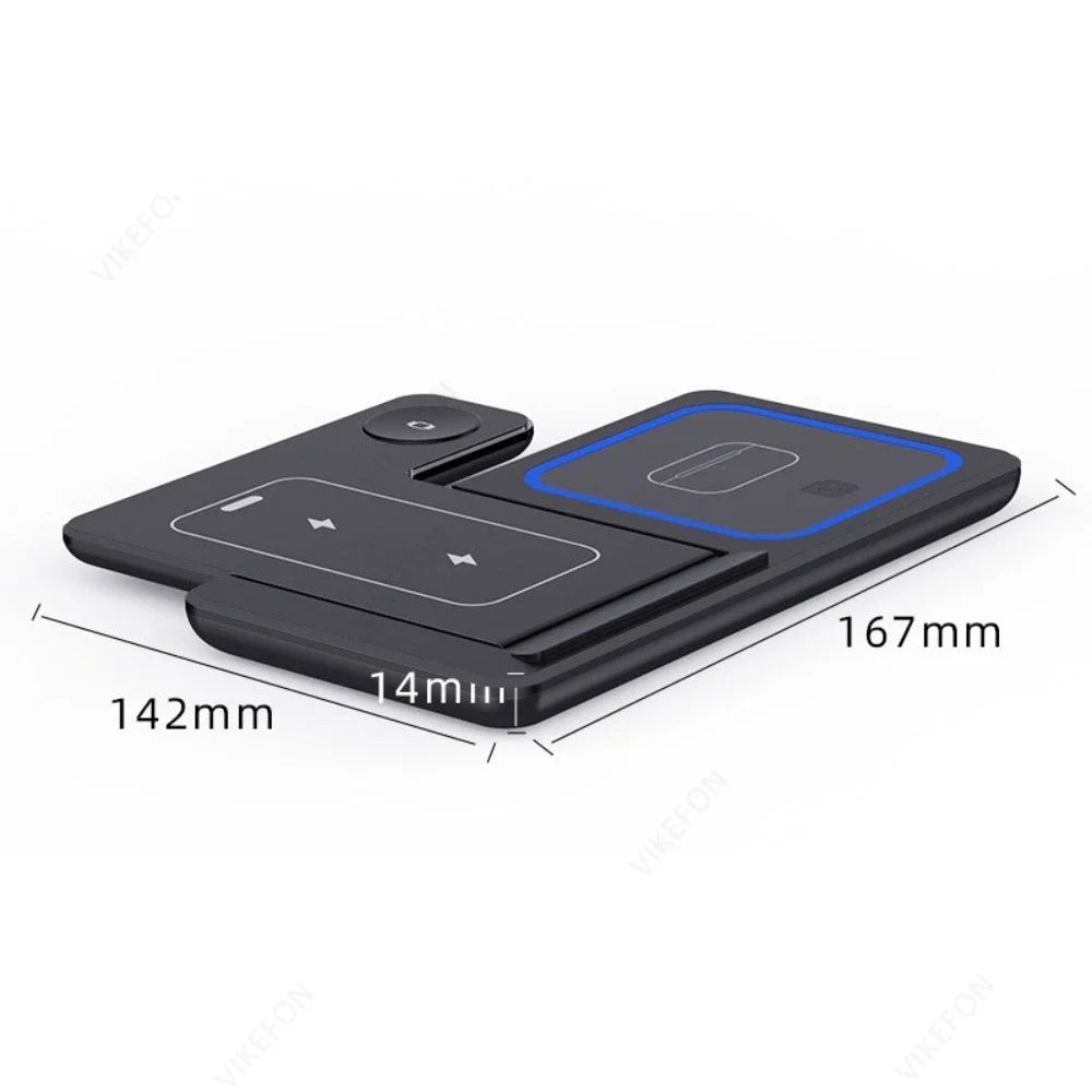 Foldable 3 in 1 Fast Charger Stand Dock