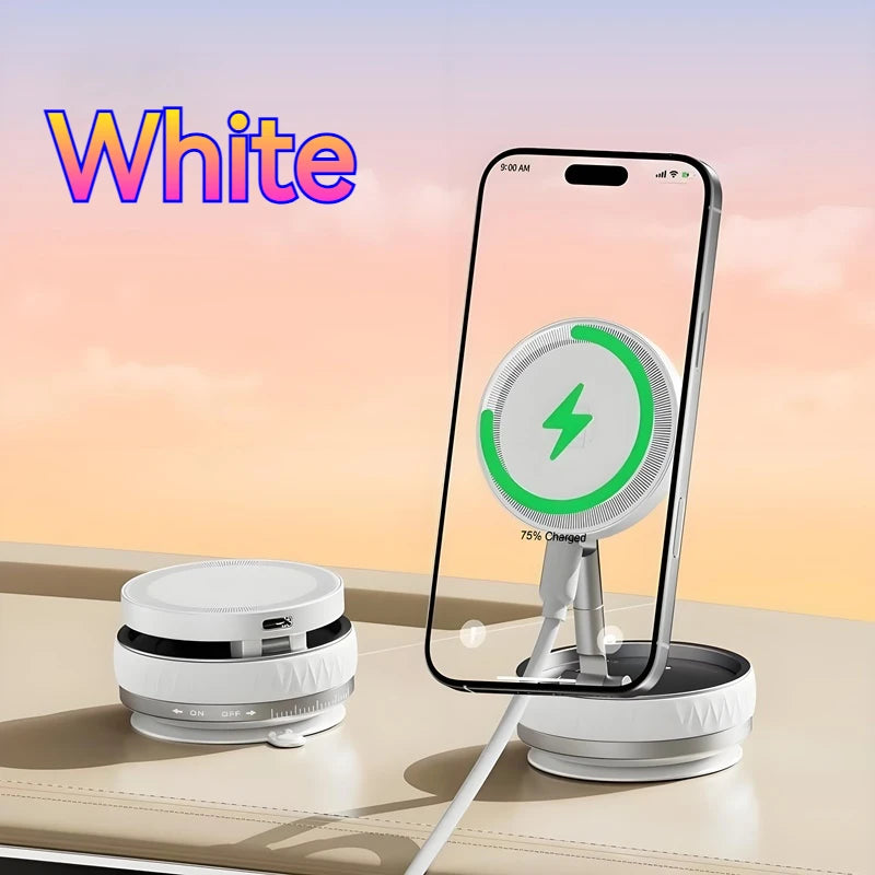 Vacuum Car Magnetic Wireless Charger Foldable 360°