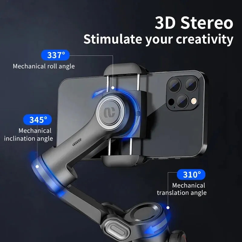 3-Axis Gimbal Stabilizer With AI Face Tracking