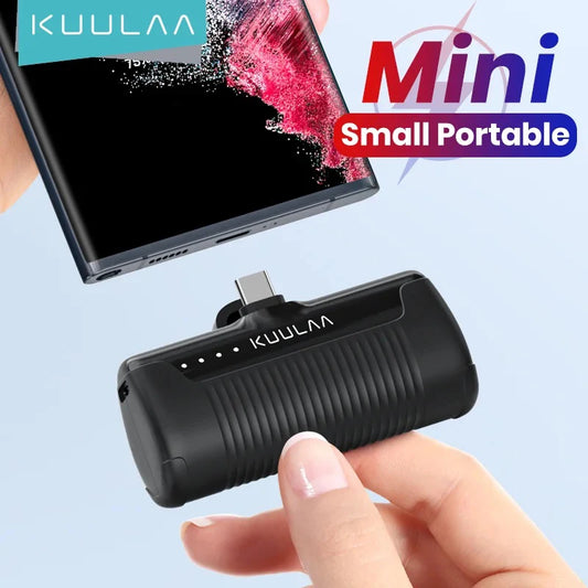 Mini Portable Power Bank USB-C/Lighting For iPhone, Samsung and Xiaomi - 4500mAh