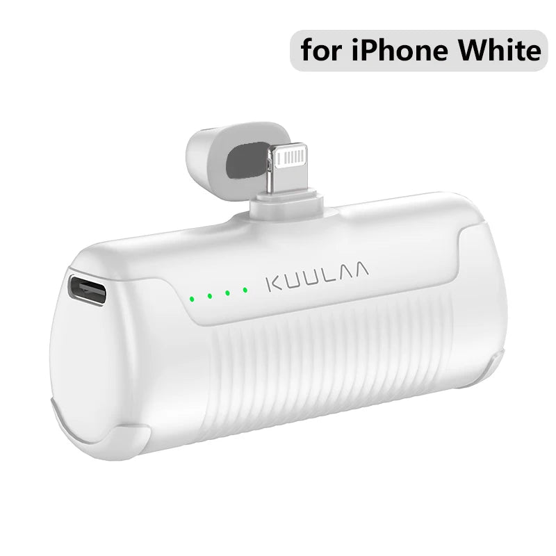 Mini Portable Power Bank USB-C/Lighting For iPhone, Samsung and Xiaomi - 4500mAh