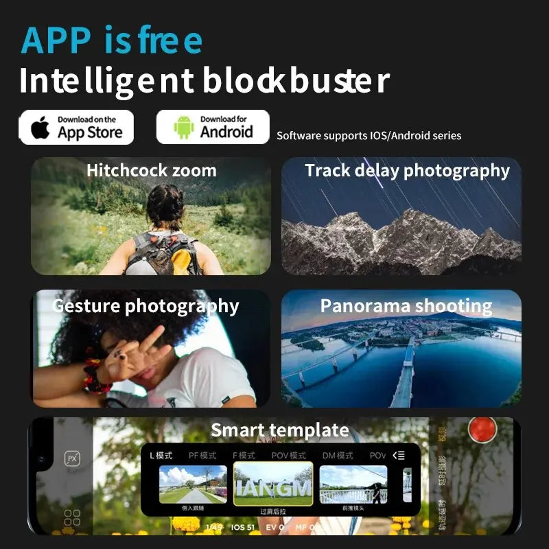 3-Axis Gimbal Stabilizer With AI Face Tracking