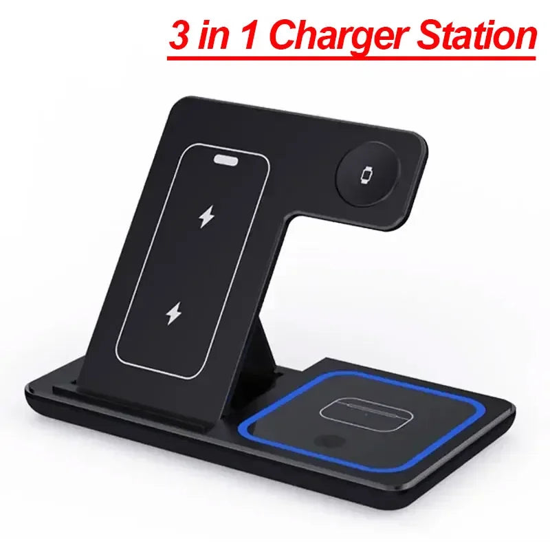 Foldable 3 in 1 Fast Charger Stand Dock